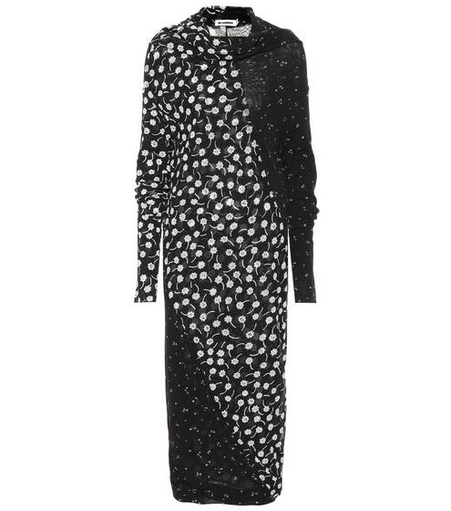 Floral-printed midi dress | Jil Sander