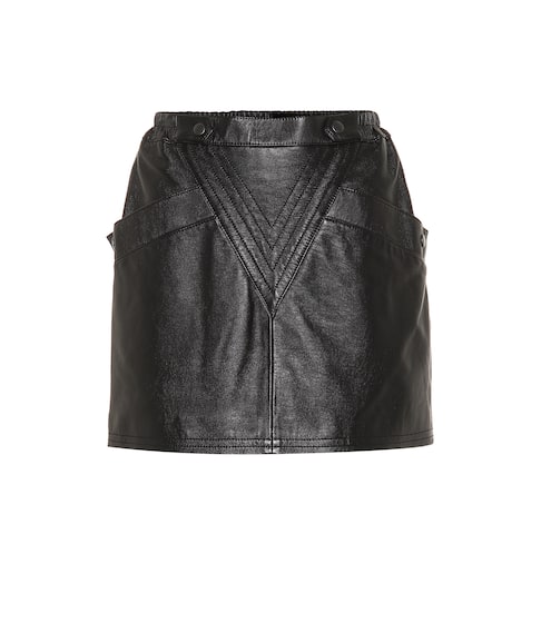 Leather miniskirt | Saint Laurent