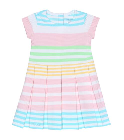 Striped stretch-cotton dress | Polo Ralph Lauren Kids
