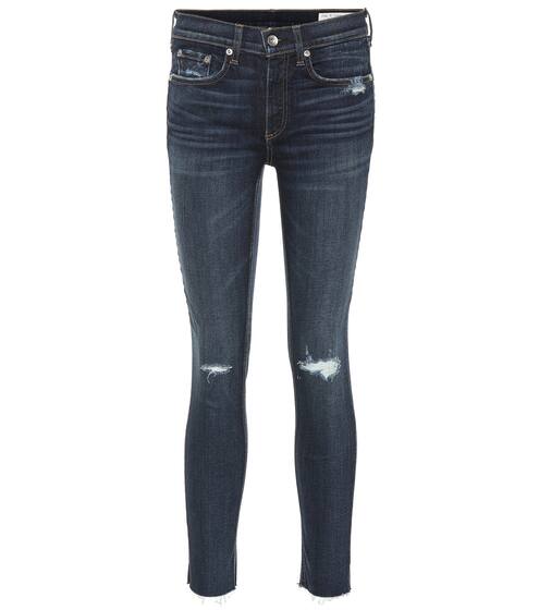 Distressed high-waisted skinny jeans | Rag & Bone