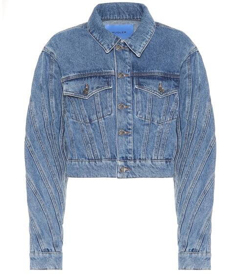 Cropped denim jacket | Mugler