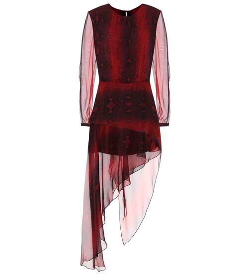 Printed silk midi dress | Amiri