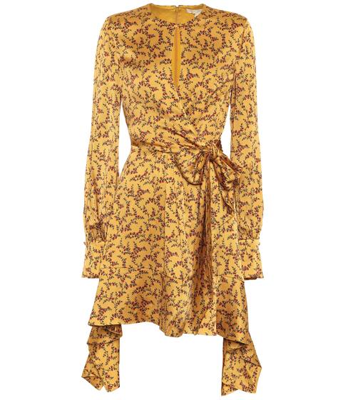 Floral hammered silk-satin dress | Jonathan Simkhai
