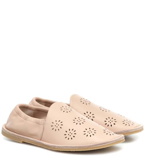 Perforated leather loafers | Acne Studios