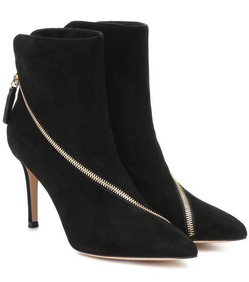 Ankle Boots Benet aus Veloursleder | Gianvito Rossi