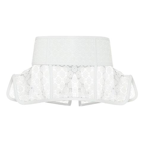 Obi lace and leather corset belt | Loewe