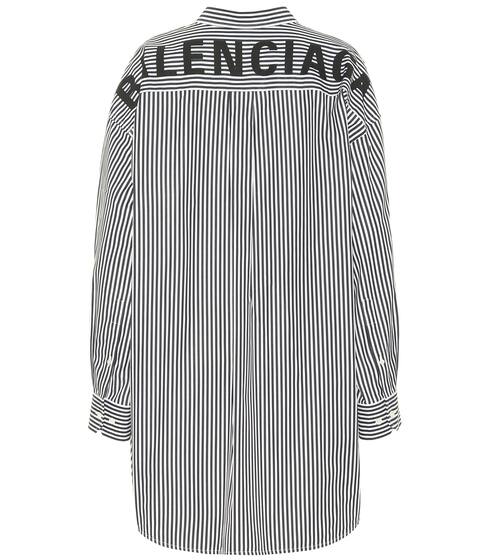 rayéBalenciaga Chemise en en rayéBalenciaga Chemise coton rayéBalenciaga coton en coton Chemise 6Yyvf7bg