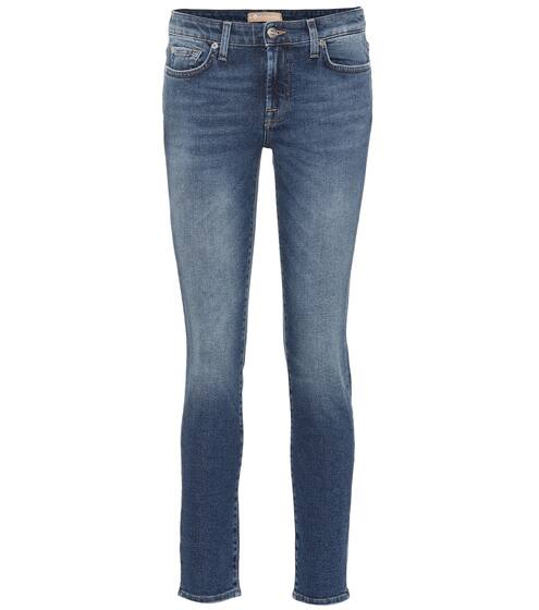 Pyper cropped mid-rise skinny jeans | 7 For All Mankind