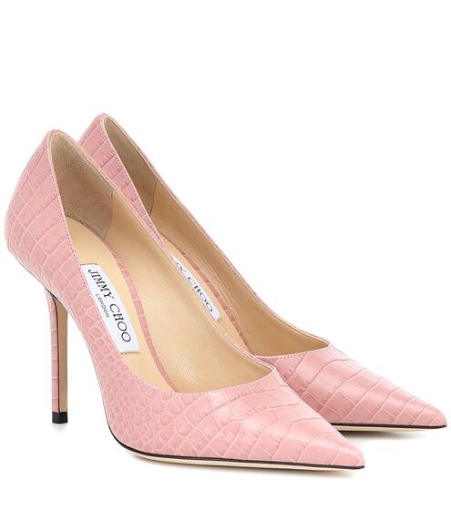 Love 100 croc-effect leather pumps | Jimmy Choo