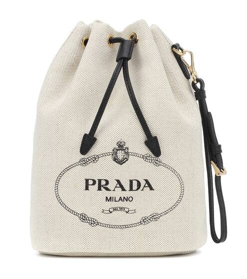 Drawstring canvas pouch | Prada