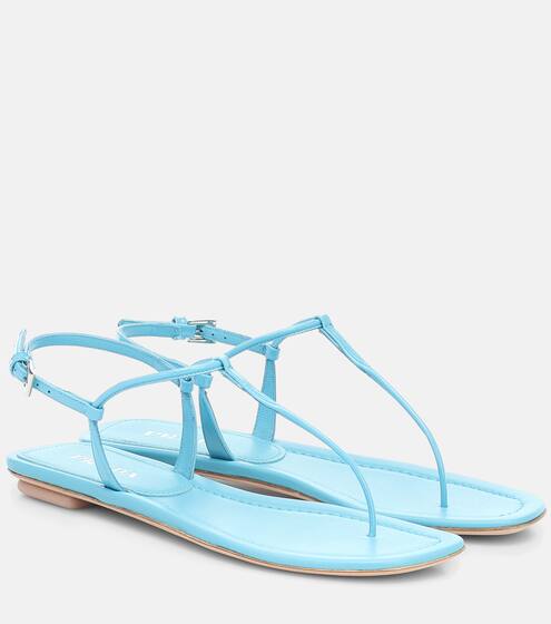 Patent-leather sandals | Prada