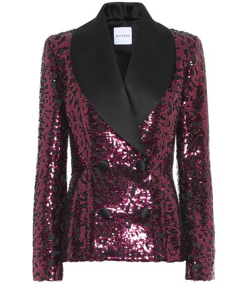 Sequined tuxedo blazer | Halpern