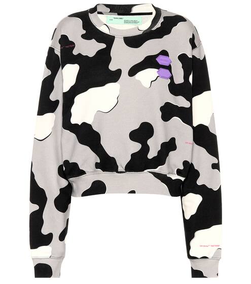 Exclusive to Mytheresa – printed cotton sweater | Off-White