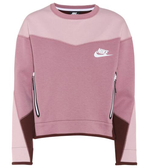 Cotton-blend cropped sweater | Nike