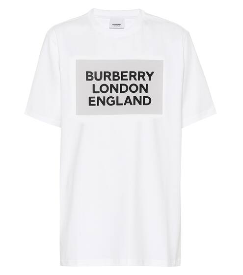 Printed stretch cotton T-shirt | Burberry