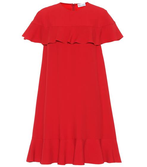 Ruffled crêpe minidress | REDValentino