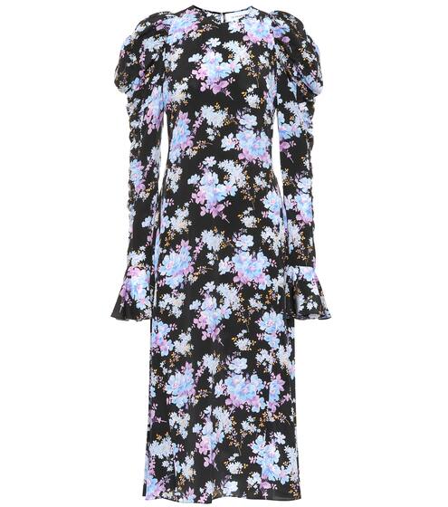 Exclusive to Mytheresa – floral silk-crêpe midi dress | Les Rêveries
