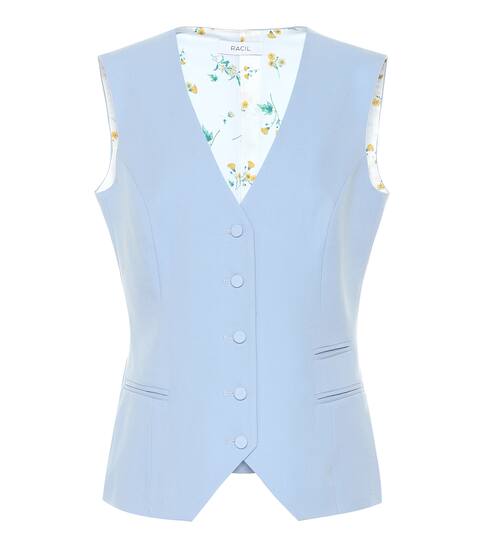Frankie wool crêpe vest | Racil