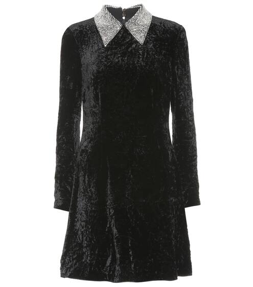 Embellished velvet minidress | Miu Miu