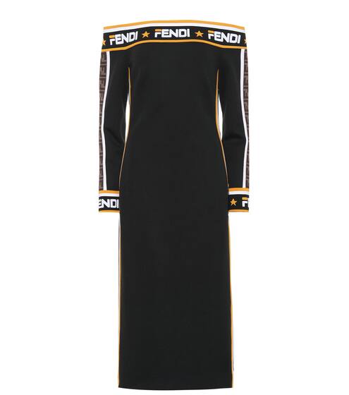 FENDI MANIA jersey midi dress | Fendi