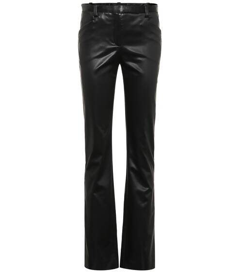 High-rise straight satin pants | Versace