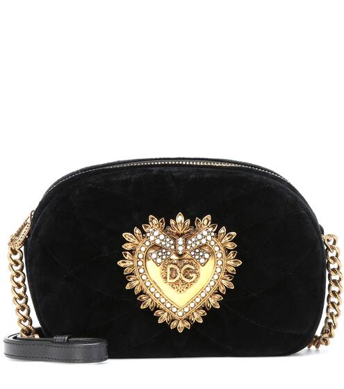 Devotion Camera velvet shoulder bag | Dolce & Gabbana