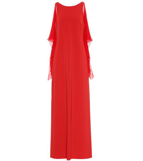 Dovere georgette and cady gown | Max Mara