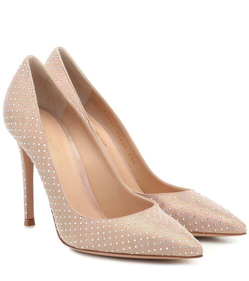 Verzierte Pumps aus Satin | Gianvito Rossi