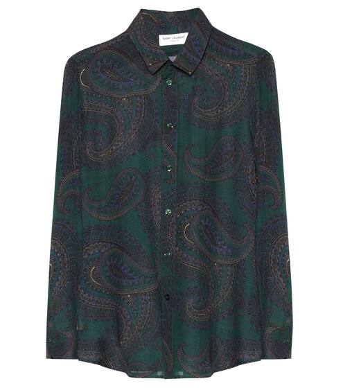 Paisley wool shirt | Saint Laurent
