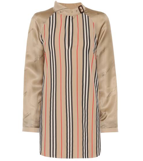 Striped cotton-blend blouse | Burberry