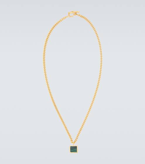 عقد مع قلادة من حجر الملاكيت X | Elhanati