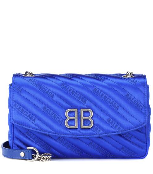 BB Round satin shoulder bag | Balenciaga