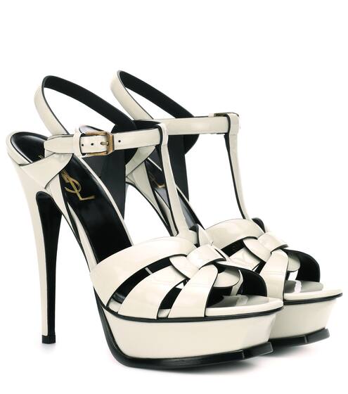 Tribute 105 patent leather sandals | Saint Laurent