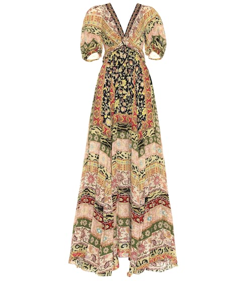 Printed silk gown | Etro
