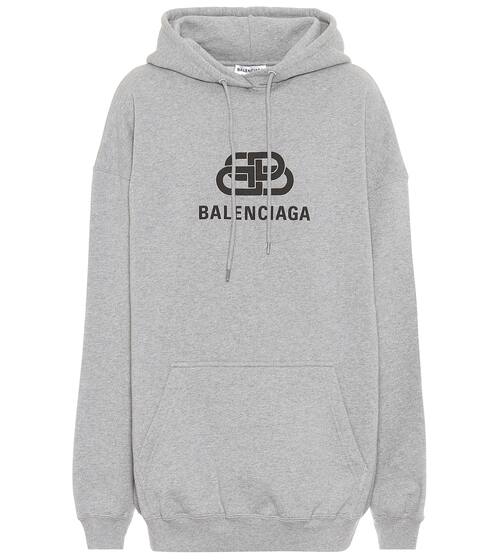 Logo cotton hoodie | Balenciaga