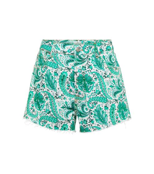 Paisley denim shorts | Etro