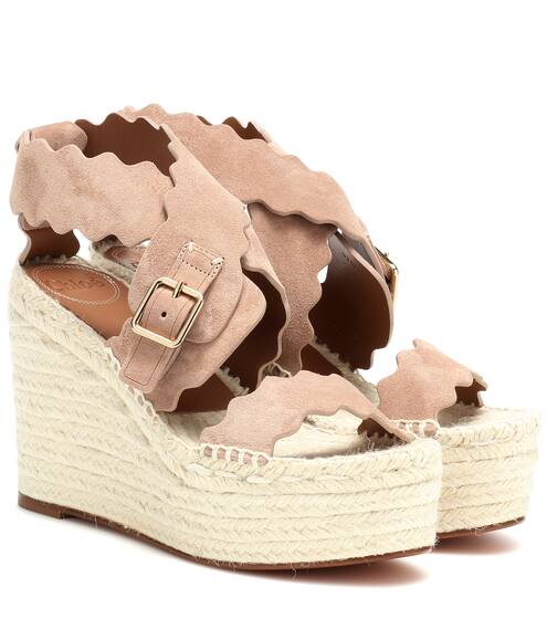 صندل إسبادريل من الجلد السويدي | Chloé