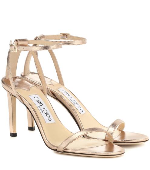 Minny 85 leather sandals | Jimmy Choo