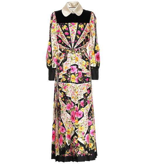 Floral silk dress | Gucci