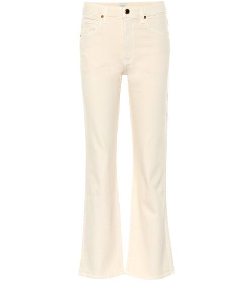 Vivian cropped bootcut jeans | Khaite