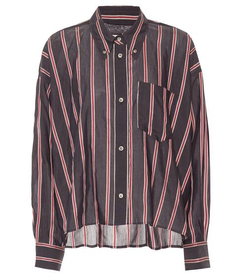 Ycao striped cotton-blend shirt | Isabel Marant, Étoile