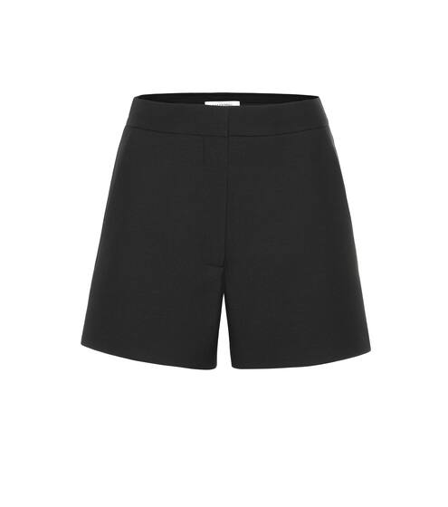 High-rise wool and silk shorts | Valentino