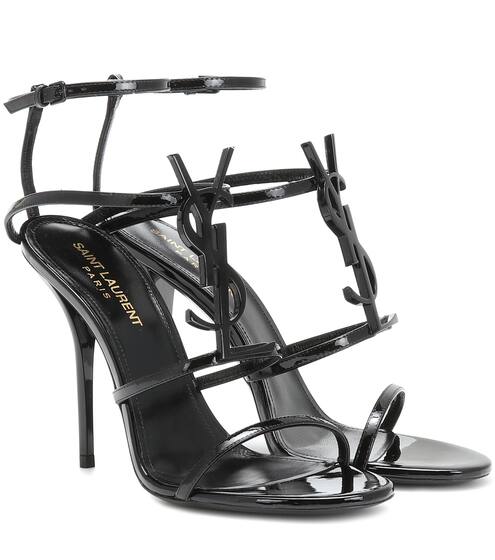 Cassandra 110 patent-leather sandals | Saint Laurent