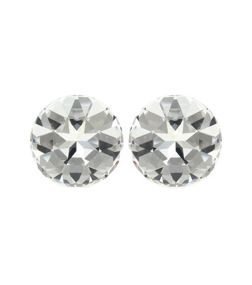 Crystal-embellished clip-on earrings | Saint Laurent