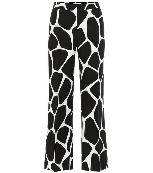 Printed wool and silk pants | Valentino