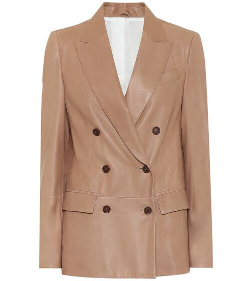 Leather blazer | Brunello Cucinelli