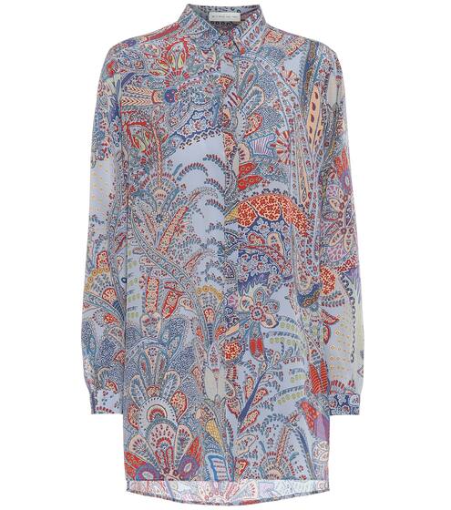 Printed silk-crêpe shirt | Etro