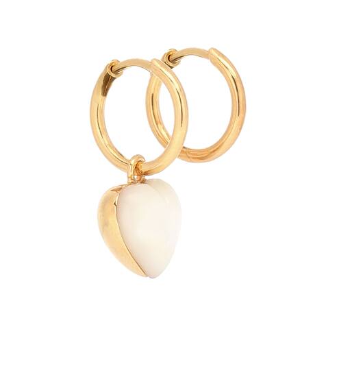 Gold-plated mother-of-pearl earrings | THEODORA WARRE