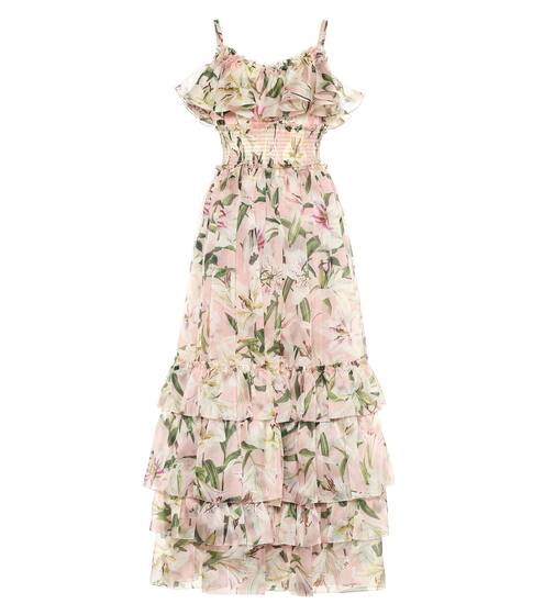 Floral silk-organza gown | Dolce & Gabbana