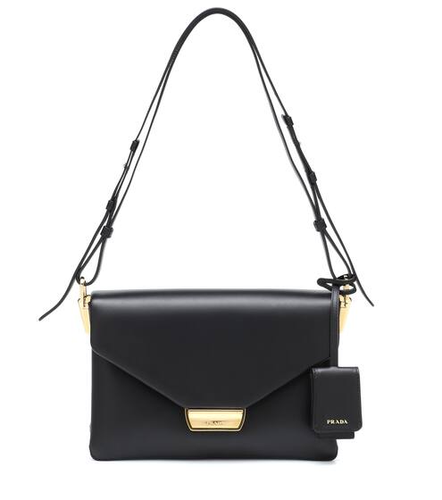 Leather shoulder bag | Prada